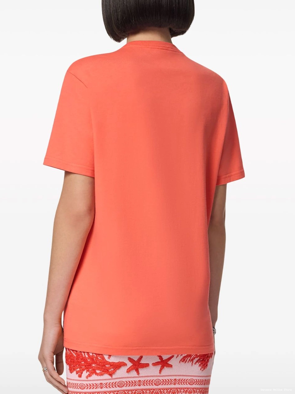 Affordable Re-Edition logo-print 1978 Women Versace T-shirt 0728